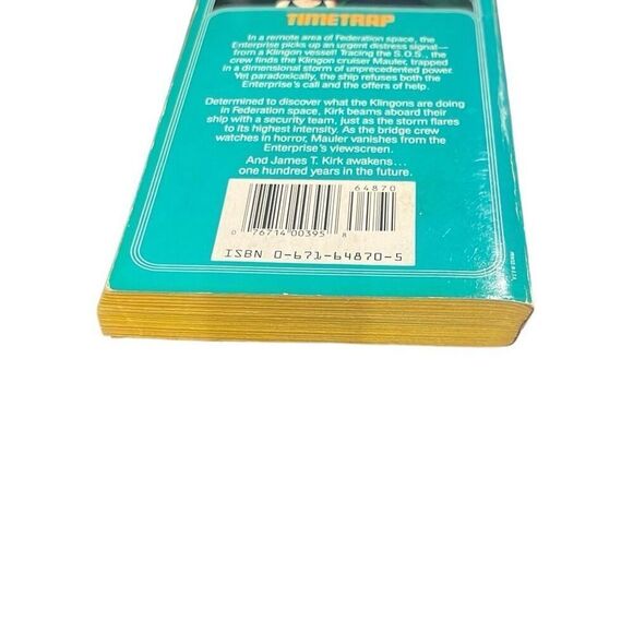 Star Trek Timetrap Book #40 Paperback by David Dvorkin Vintage - Picture 4 of 6